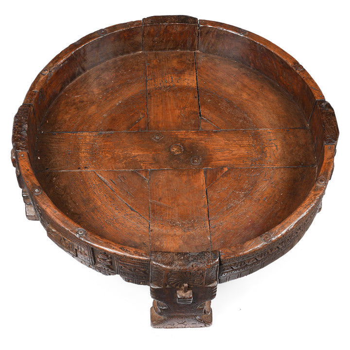 Interior Of Indian Chakki Coffee Table From Rajasthan - 19thC | Indigo Antiques