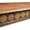 Carved Console Table Made From Reclaimed Teak