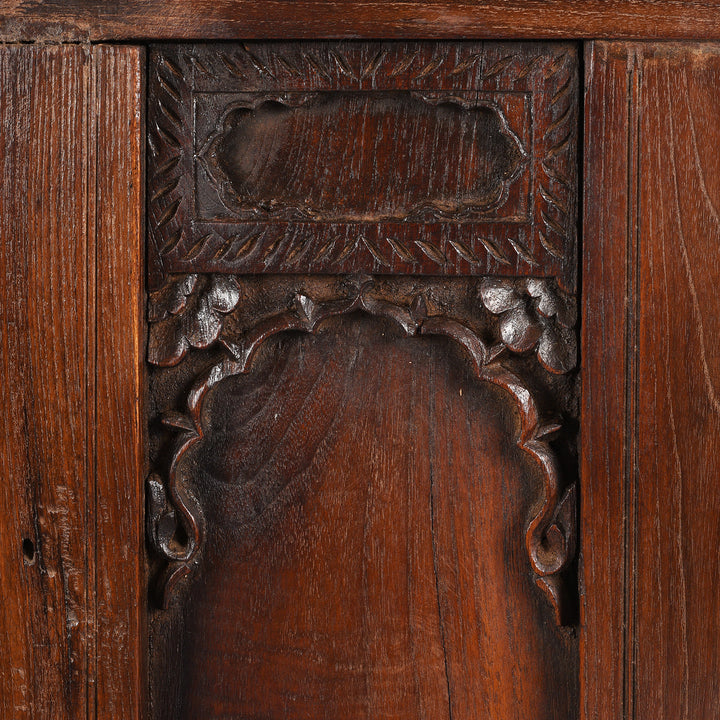 Carved Teak Mirror From Pratapgargh - Early 19th Century | Indigo Antiques