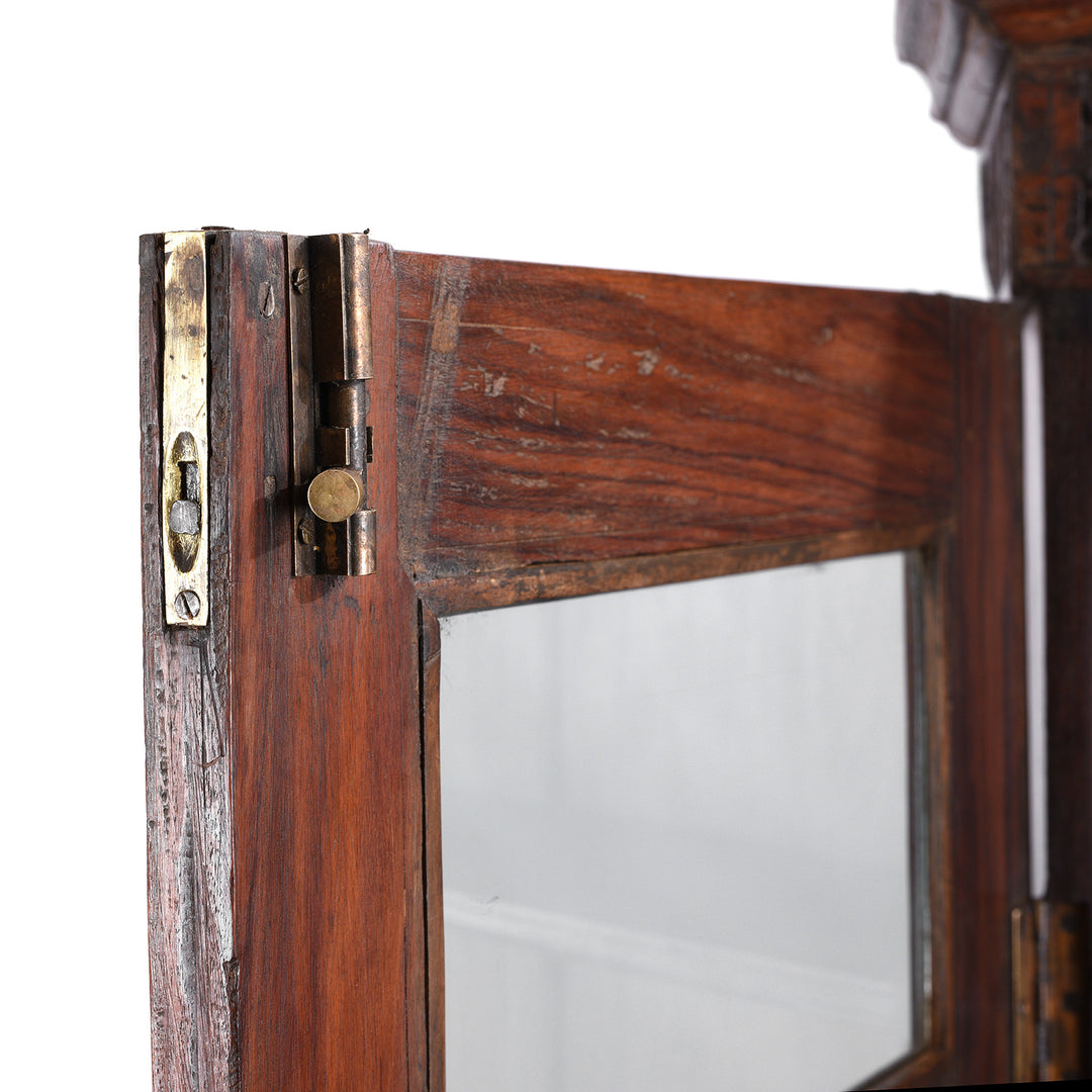 Latch Detail From Antique Anglo Indian Glazed Book Cabinet - 19th Century | Indigo Antiques