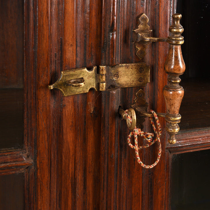 Latch Detail From Antique Anglo Indian Glazed Book Cabinet - 19th Century | Indigo Antiques