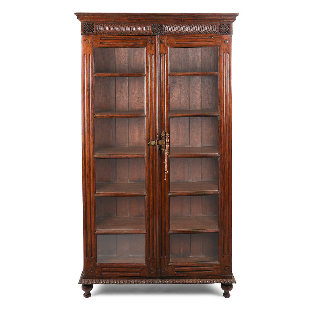 Antique Anglo Indian Glazed Book Cabinet - 19th Century | Indigo Antiques