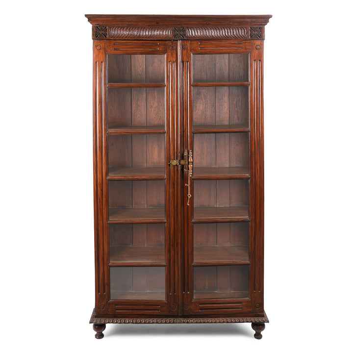 Antique Anglo Indian Glazed Book Cabinet - 19th Century | Indigo Antiques