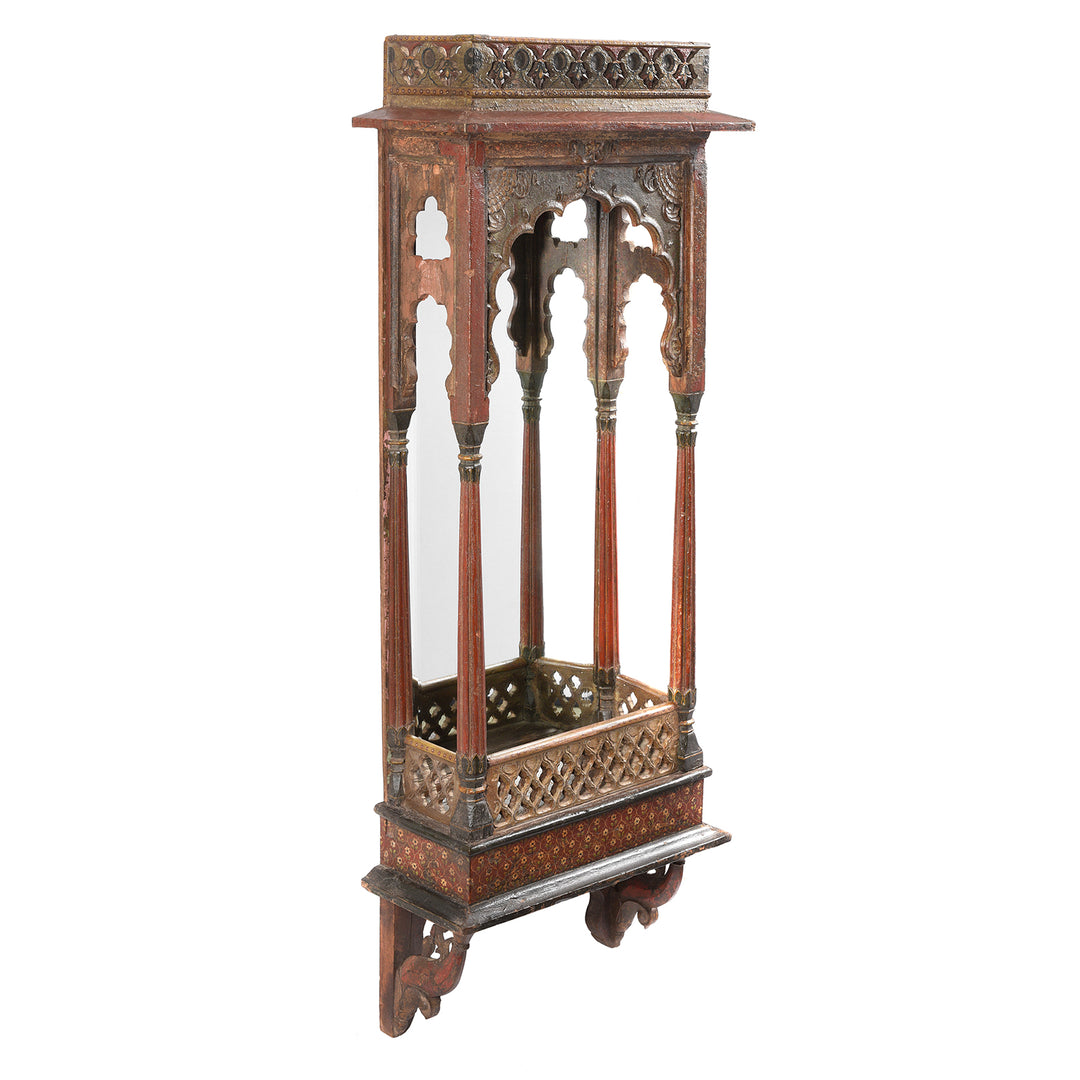 Painted Indian Windows From Bikaner - 19thC | Indigo Antiques