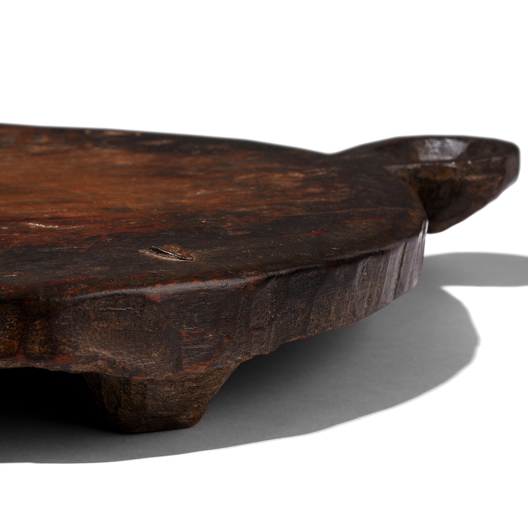 Depth Detail From Antique Indian Chapati Board From Banswara - Ca 1920's | Indigo Antiques