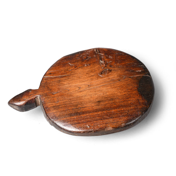 Old Indian Chapati Board From Banswara Tribal Area - 19thC
