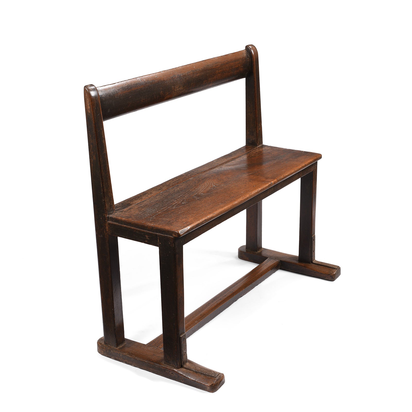 Painted Indian Teak School Bench - Ca 1930 | Indigo Antiques