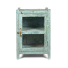 Painted Teak Glazed Indian Side Cabinet - Ca 1930