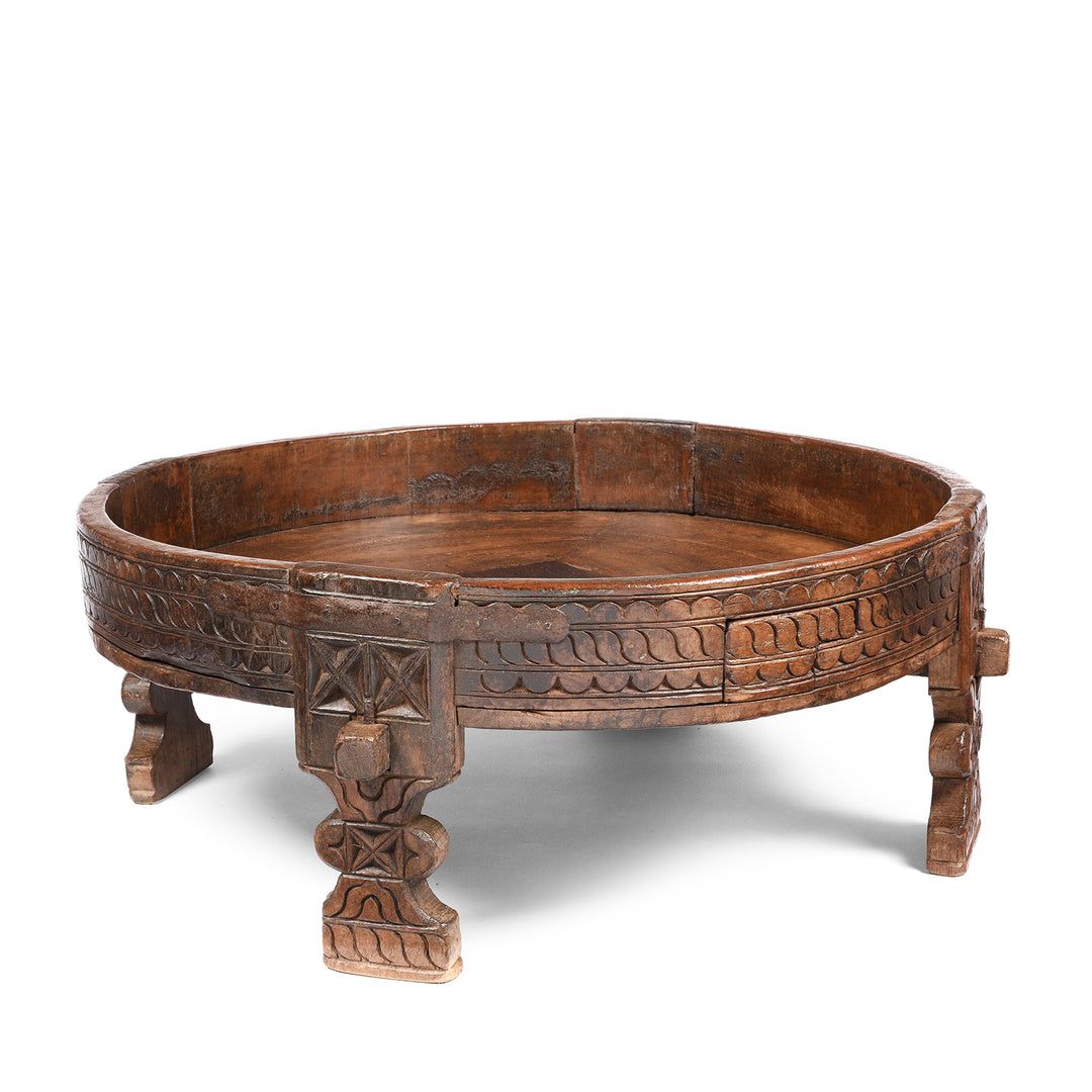 Indian Chakki Coffee Table From Rajasthan - 19thC | Indigo Antiques