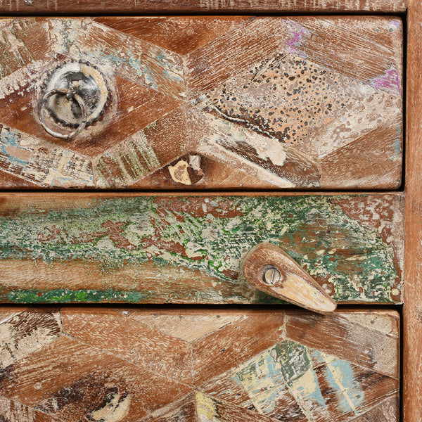 Bedside Cabinets Made From Reclaimed Teak