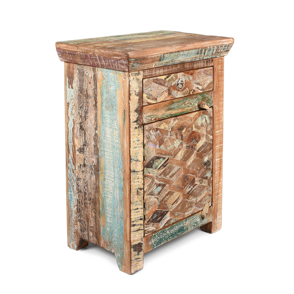 Bedside Cabinets Made From Reclaimed Teak
