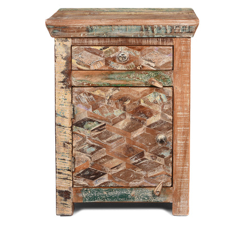 Bedside Cabinets Made From Reclaimed Teak