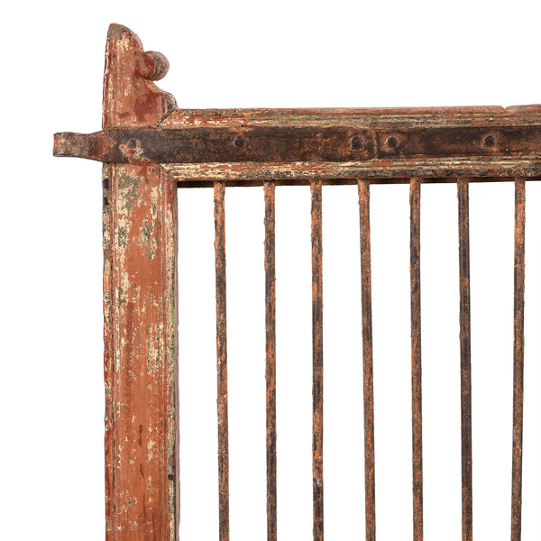 Teak Dog Gate From Gujarat - 19th Century
