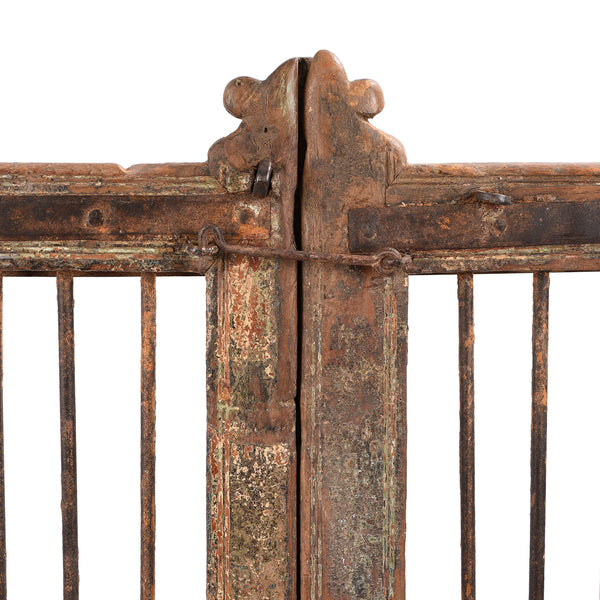 Teak Dog Gate From Gujarat - 19th Century