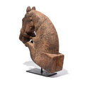 Carved Teak Horse Head Corbel On Stand - 19th Century