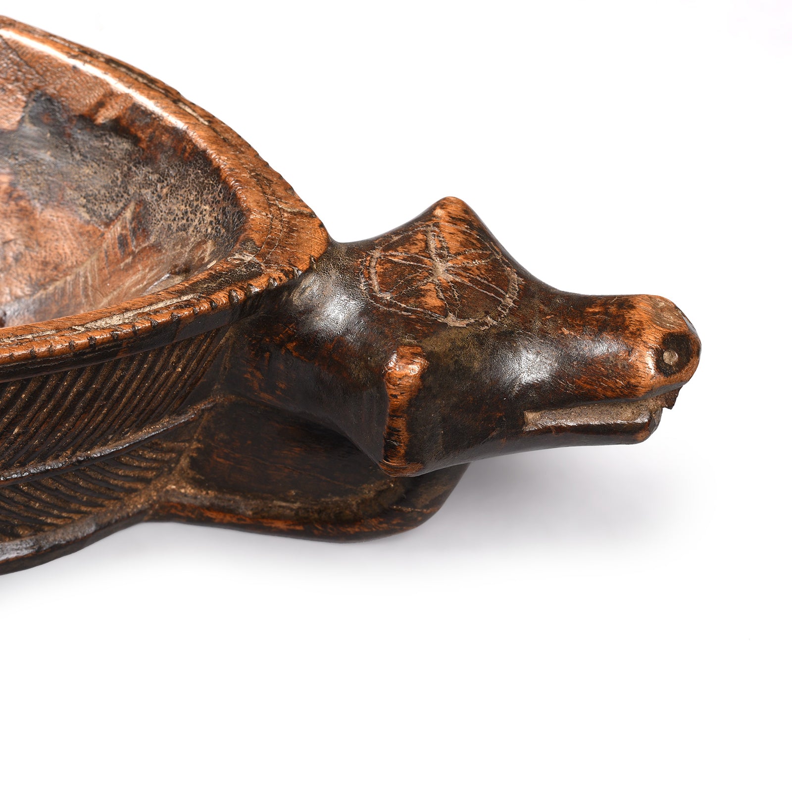 Detail From Carved Teak Indian Opium Grinder -19thC | INDIGO ANTIQUES