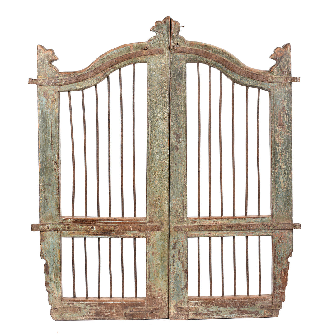 Antique Teak Indian Dog Gate From Gujarat - 19thC | Indigo Antiques