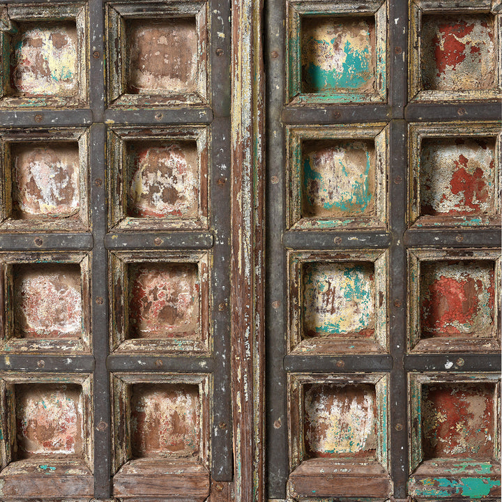 Detail From Peacock Window Shutter From Rajasthan - 18thC | Indigo Antiques