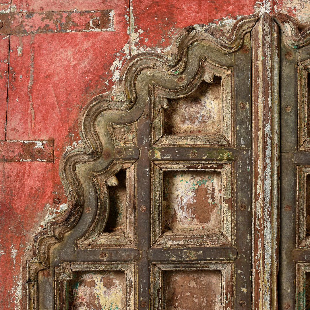Detail From Peacock Window Shutter From Rajasthan - 18thC | Indigo Antiques