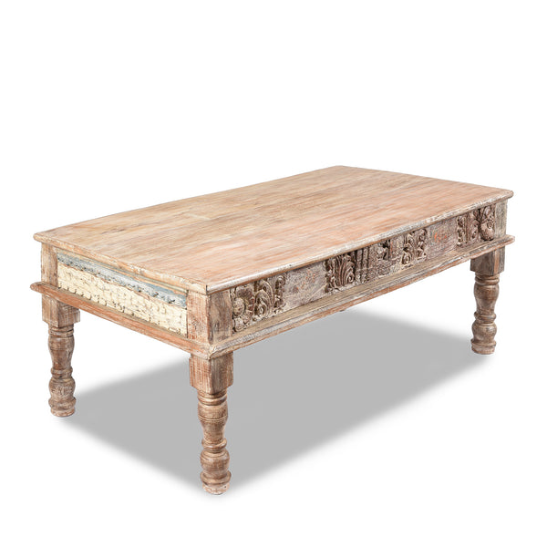 Indian Takhat Coffee Table Made From Reclaimed Teakwood