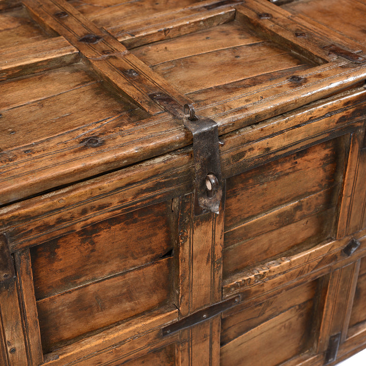 Latch Detail From Antique Indian Stick Box Storage Chest From Jaisalmer - 19thC | Indigo Antiques