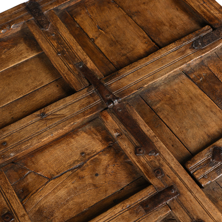 Hinge Detail From Antique Indian Stick Box Storage Chest From Jaisalmer - 19thC | Indigo Antiques