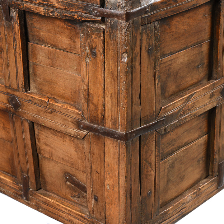 Binding Detail From Antique Indian Stick Box Storage Chest From Jaisalmer - 19thC | Indigo Antiques