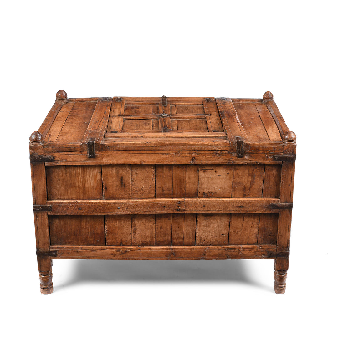 Back Of Indian Stick Box Storage Chest From Jaisalmer - Circa 1920 | Indigo Antiques