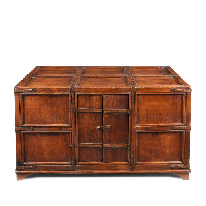 Iron Bound Teak Chest From Kutch - 19thC | Indigo Antiques