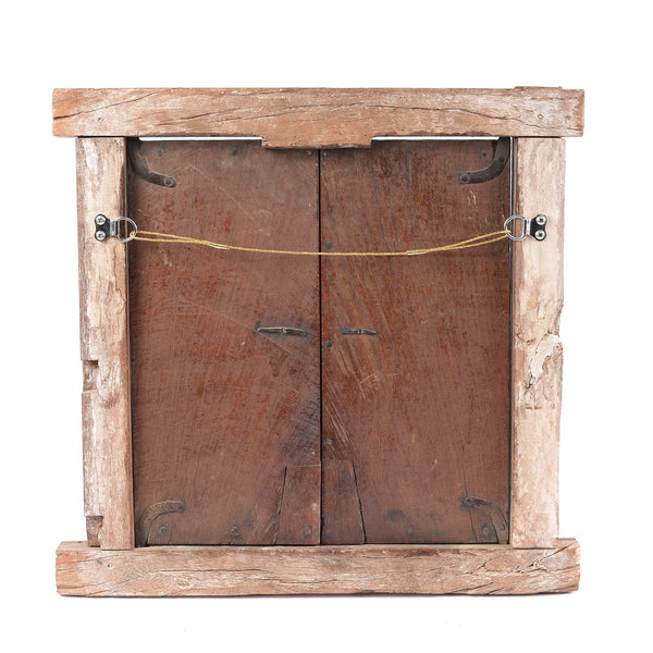 Painted Window Shutter From Nagaur - 19thC