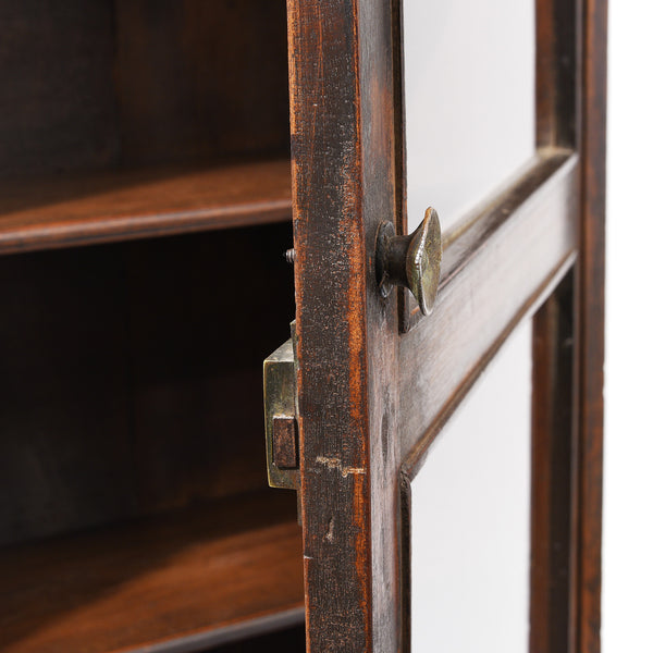 Glazed Teak Wall Cabinet From Gujarat - Ca 1930