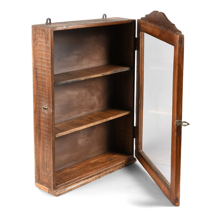 Glazed Teak Wall Cabinet From Gujarat - Ca 1930 | Indigo Antiques