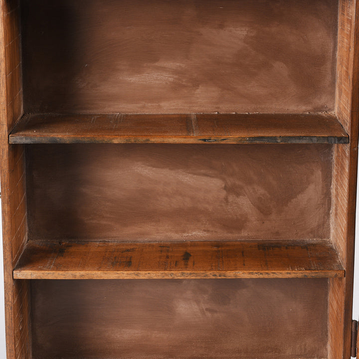 Glazed Teak Wall Cabinet From Gujarat - Ca 1930 | Indigo Antiques
