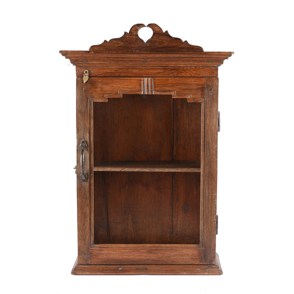 Glazed Teak Wall Cabinet From Gujarat - Ca 1920