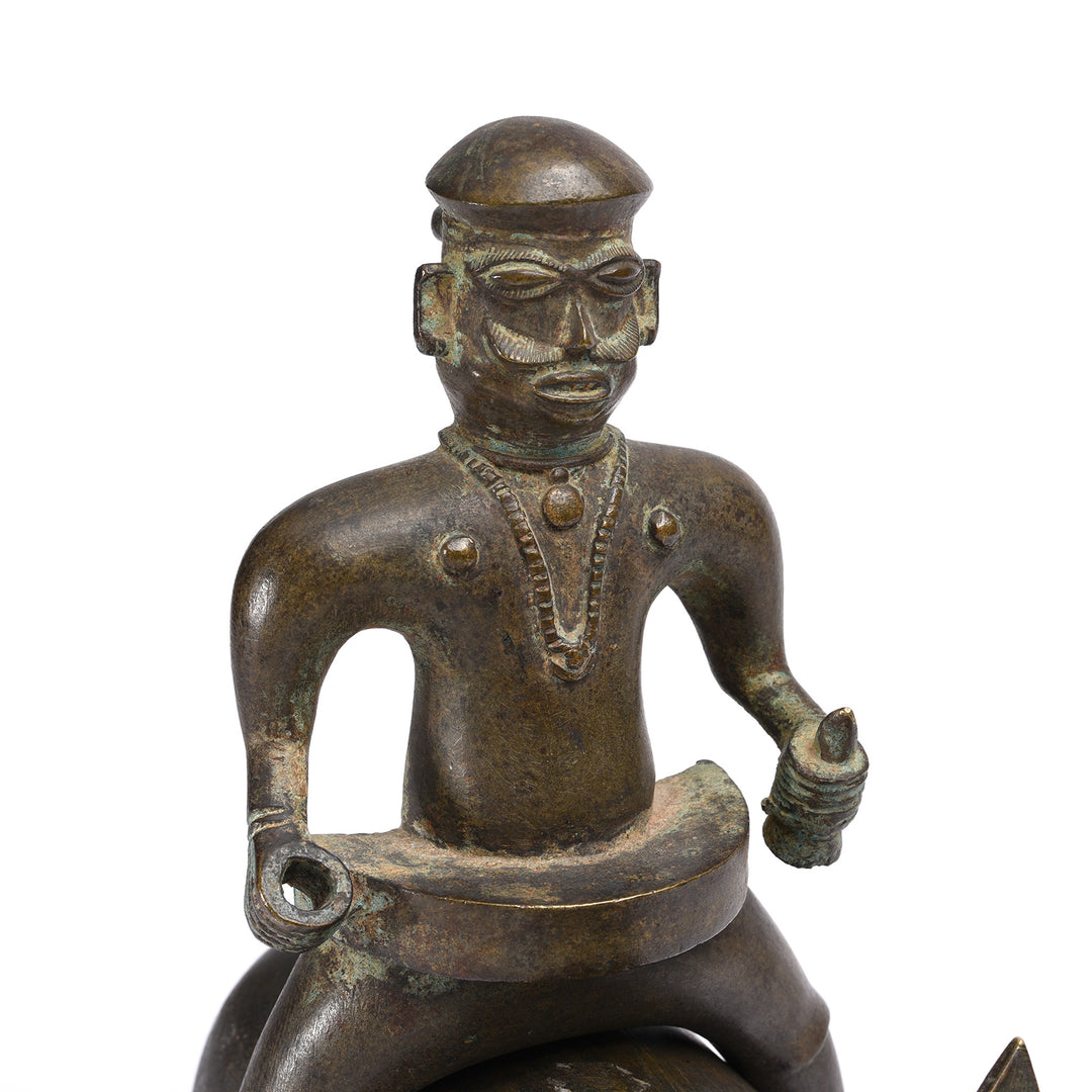 Bronze Figure Of Panjurli Riding A Wild Boar - 18thC | Indigo Antiques