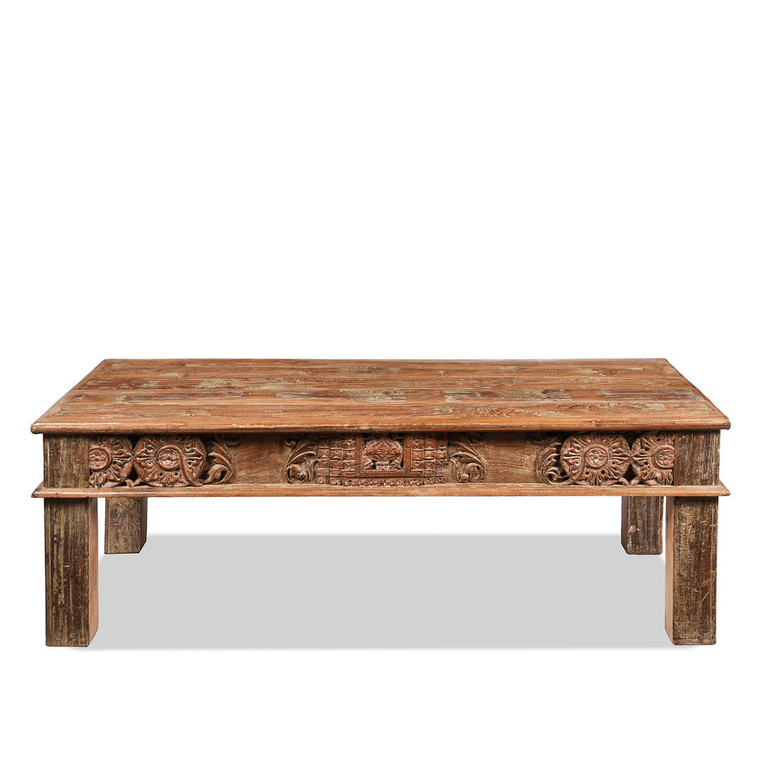 Reclaimed Teak Indian Takhat Coffee Table | Indigo Antiques