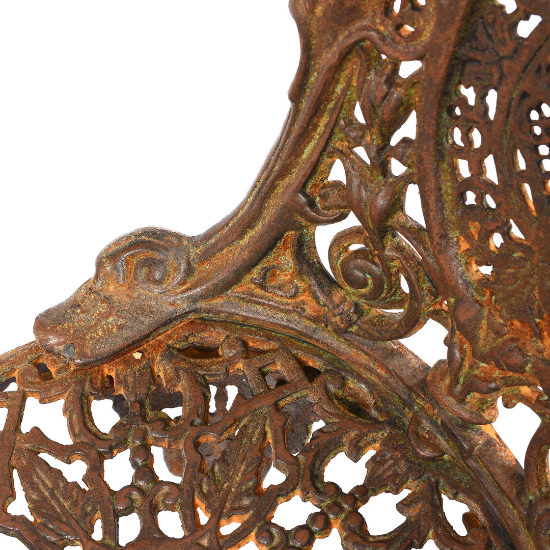 Detail From Outdoor Cast Iron Victorian Style Garden Chair | Indigo Antiques