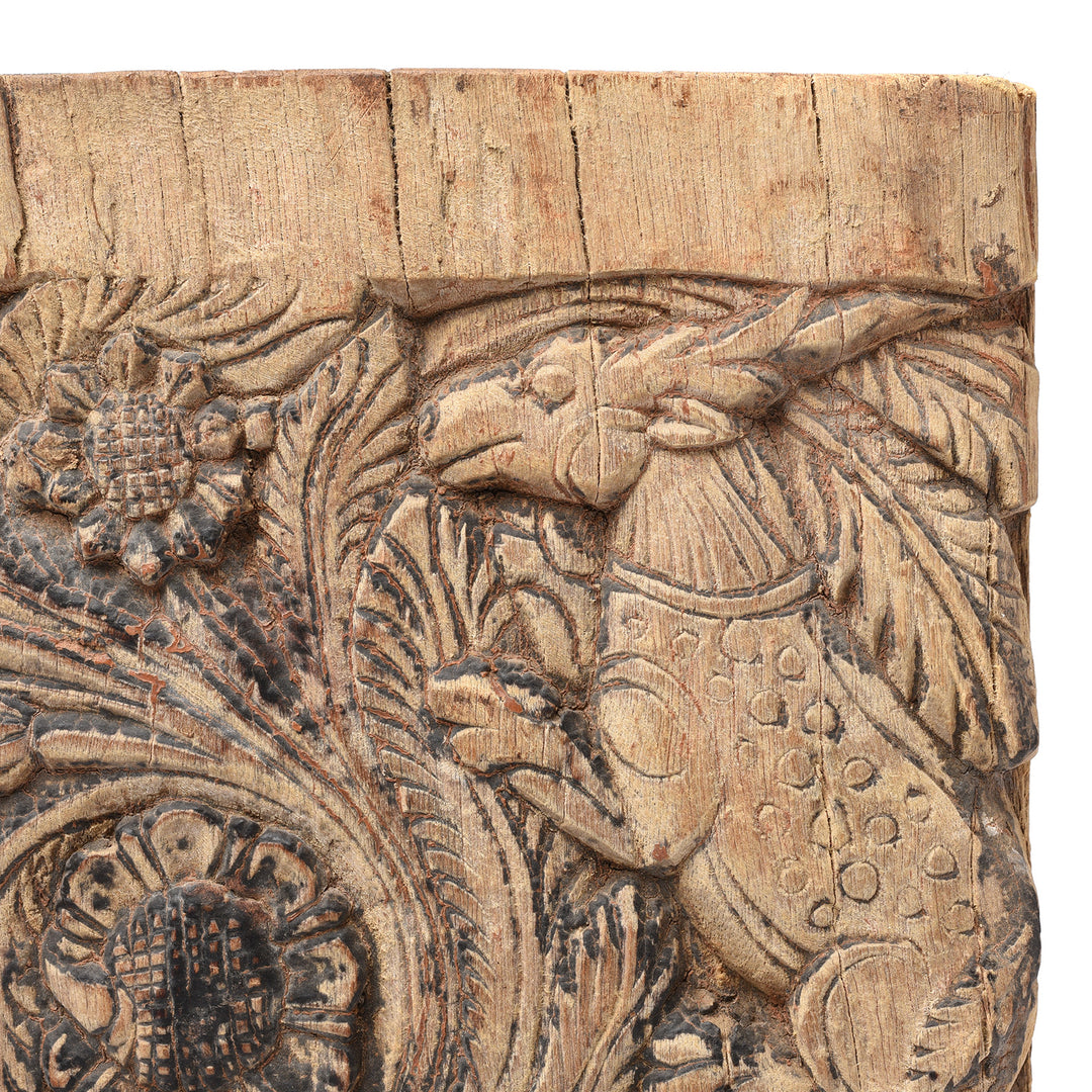 Detail From Carved Hare & Squirrel Panel From A Ratha Yatra Chariot - 19thC | Indigo Antiques