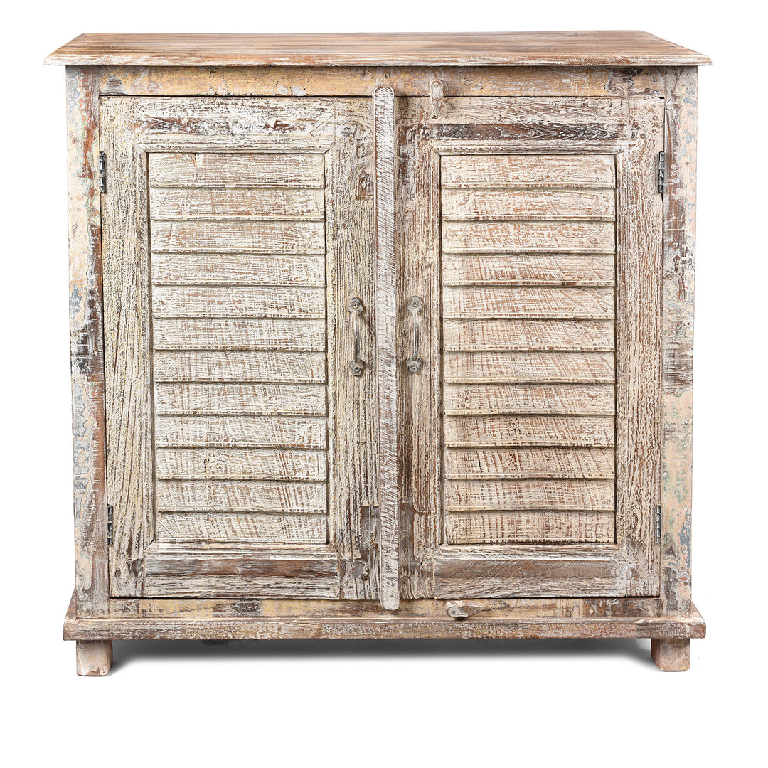 Reclaimed Indian Louvre Sideboard With Paint Finish | Indigo Antiques