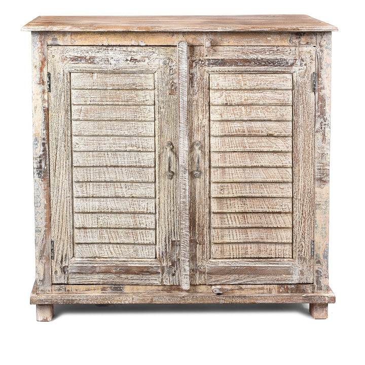 Reclaimed Indian Louvre Sideboard With Paint Finish | Indigo Antiques