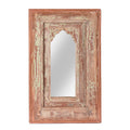 Indian Mihrab Mirror Made From Old Teak (36 x 56cm)