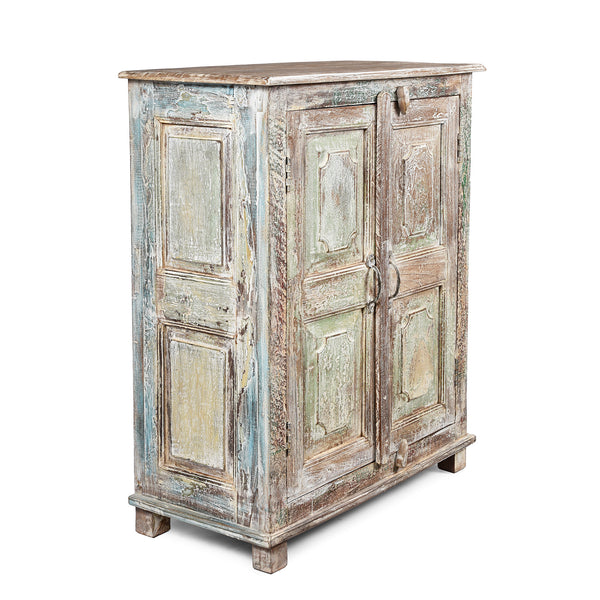 Painted Cabinet Made From Reclaimed Teak