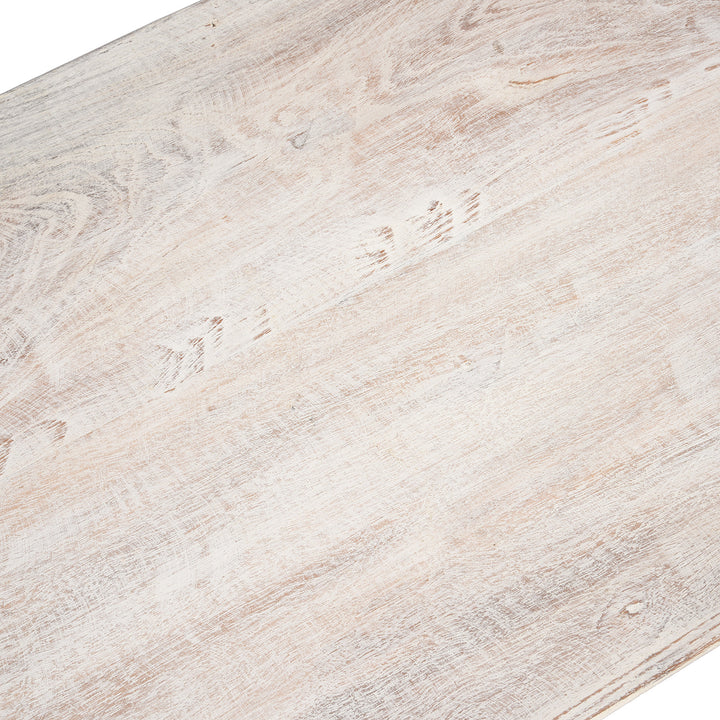 Surface Detail From Painted Console Table Made From Reclaimed Teak | Indigo Antiques