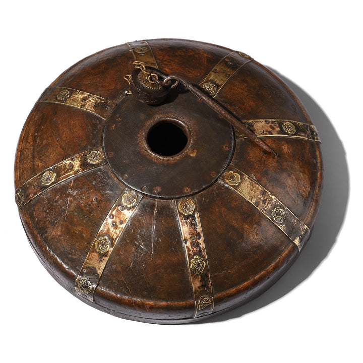 Antique Indian brass bound Opium & Tobacco Box From Rajasthan - Museum Quality 18th Century | Indigo Antiques