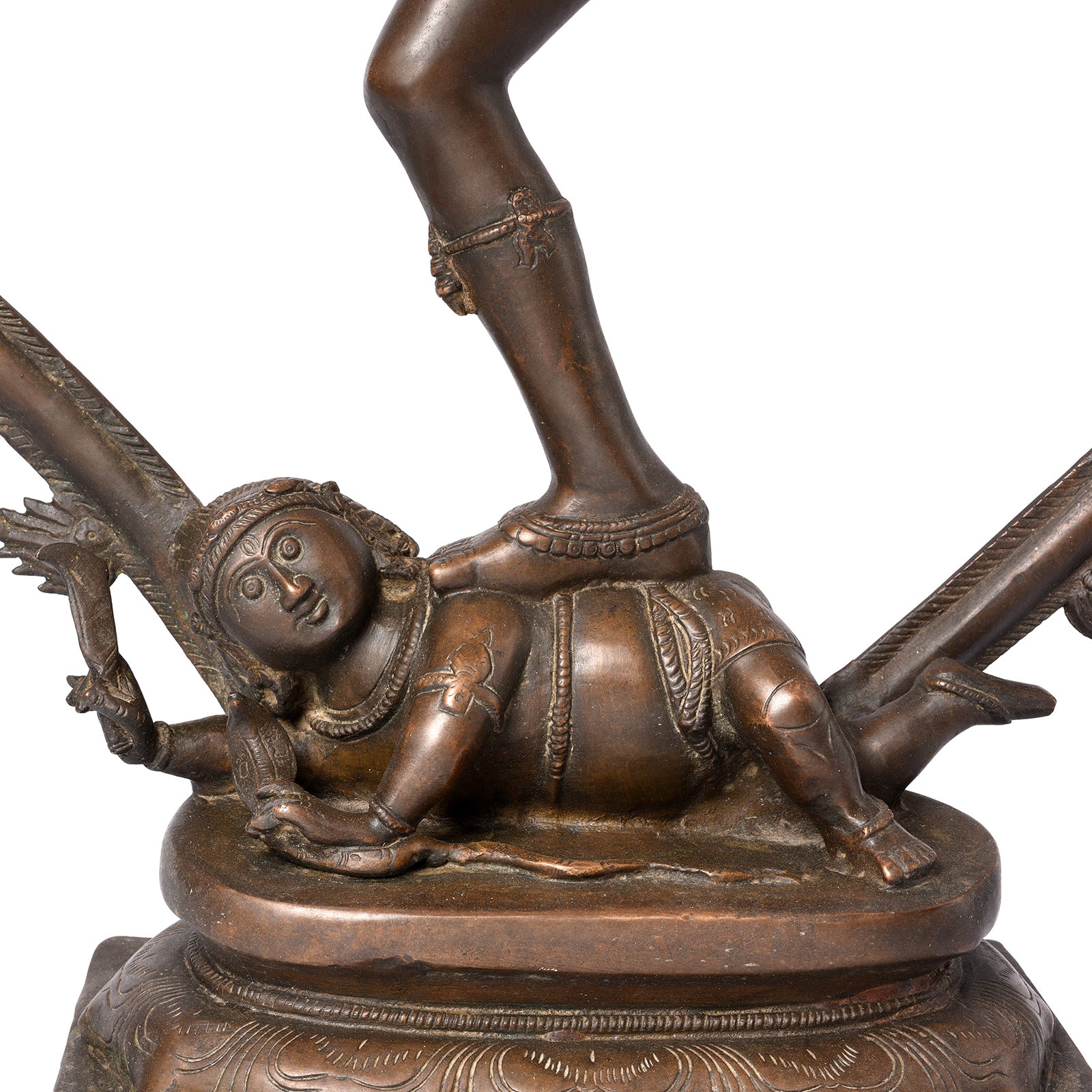 Figure Detail From Chola Style Shiva Nataraja From South India | Indigo Antiques