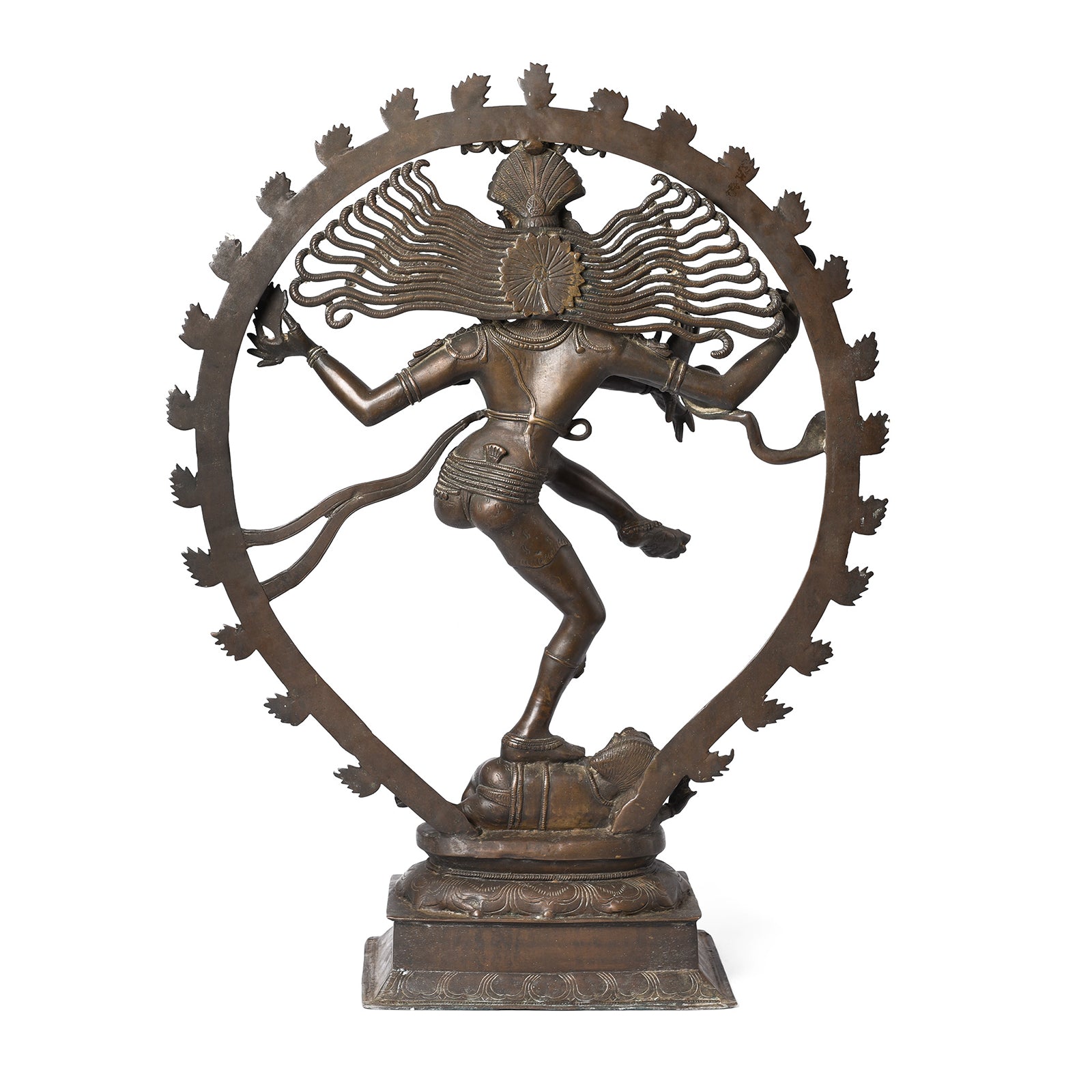 Reverse Of Chola Style Shiva Nataraja From South India | Indigo Antiques