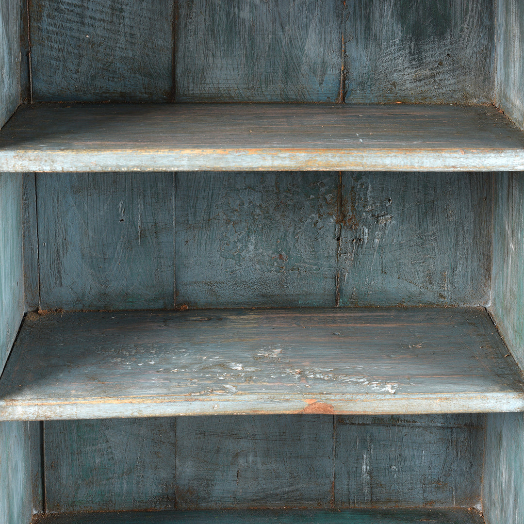 Interior Of Glazed Teak Wall Cabinet From Gujarat - Ca 1930 | Indigo Antiques