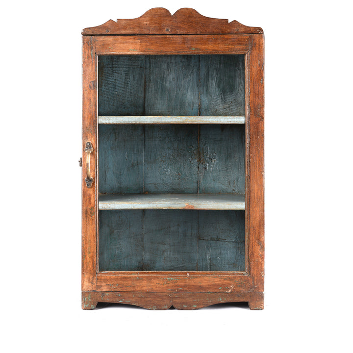 Glazed Teak Wall Cabinet From Gujarat - Ca 1930 | Indigo Antiques
