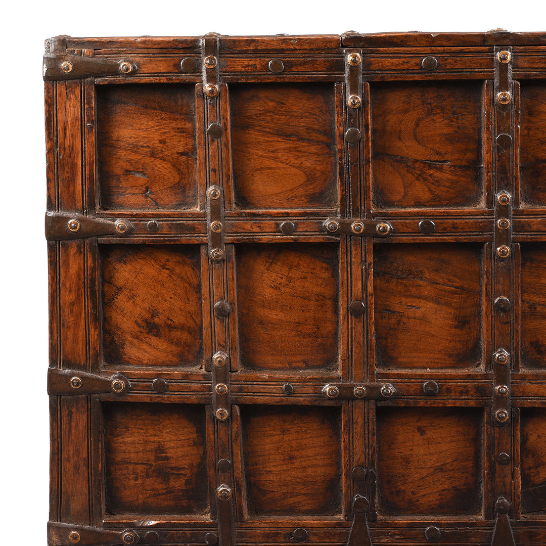 Detail From Antique Indian Stick Box Storage Chest From Jaisalmer - 19th Century | Indigo Antiques