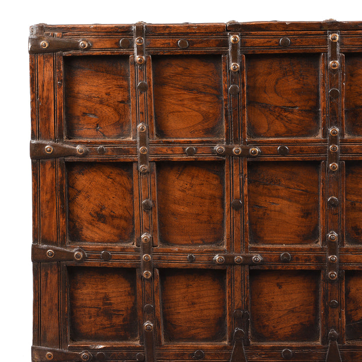 Detail From Antique Indian Stick Box Storage Chest From Jaisalmer - 19th Century | Indigo Antiques